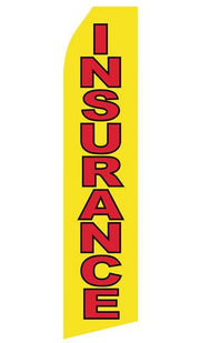 Yellow Insurance Feather Flags | Stock Design - Minuteman Press formely La Luz Printing Company | San Antonio TX Printing-San-Antonio-TX